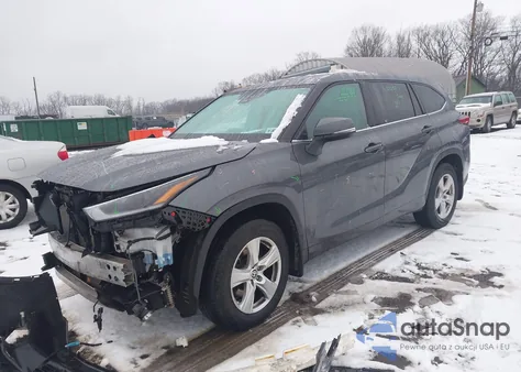 2021 Toyota Highlander Le z USA, uszkodzony, nr VIN 5TDBZRBH3MS551760